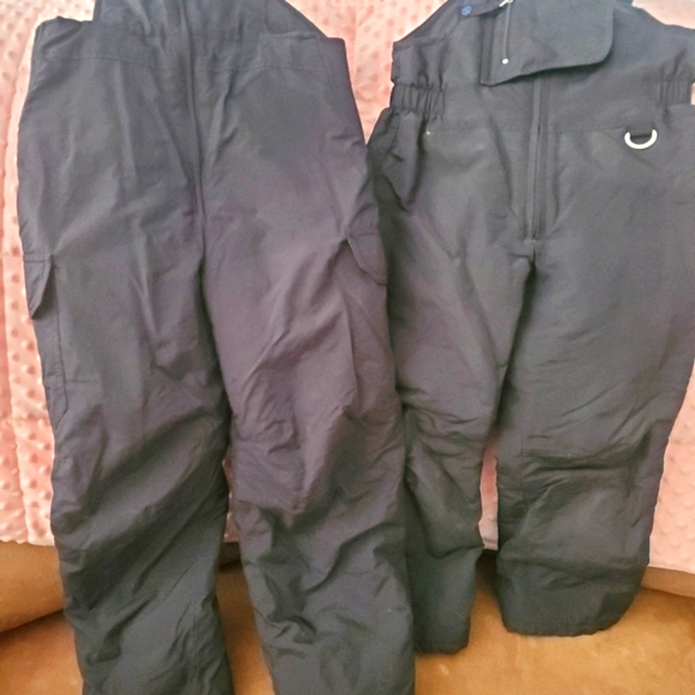 Ski Bibs Youth Black Size S&L